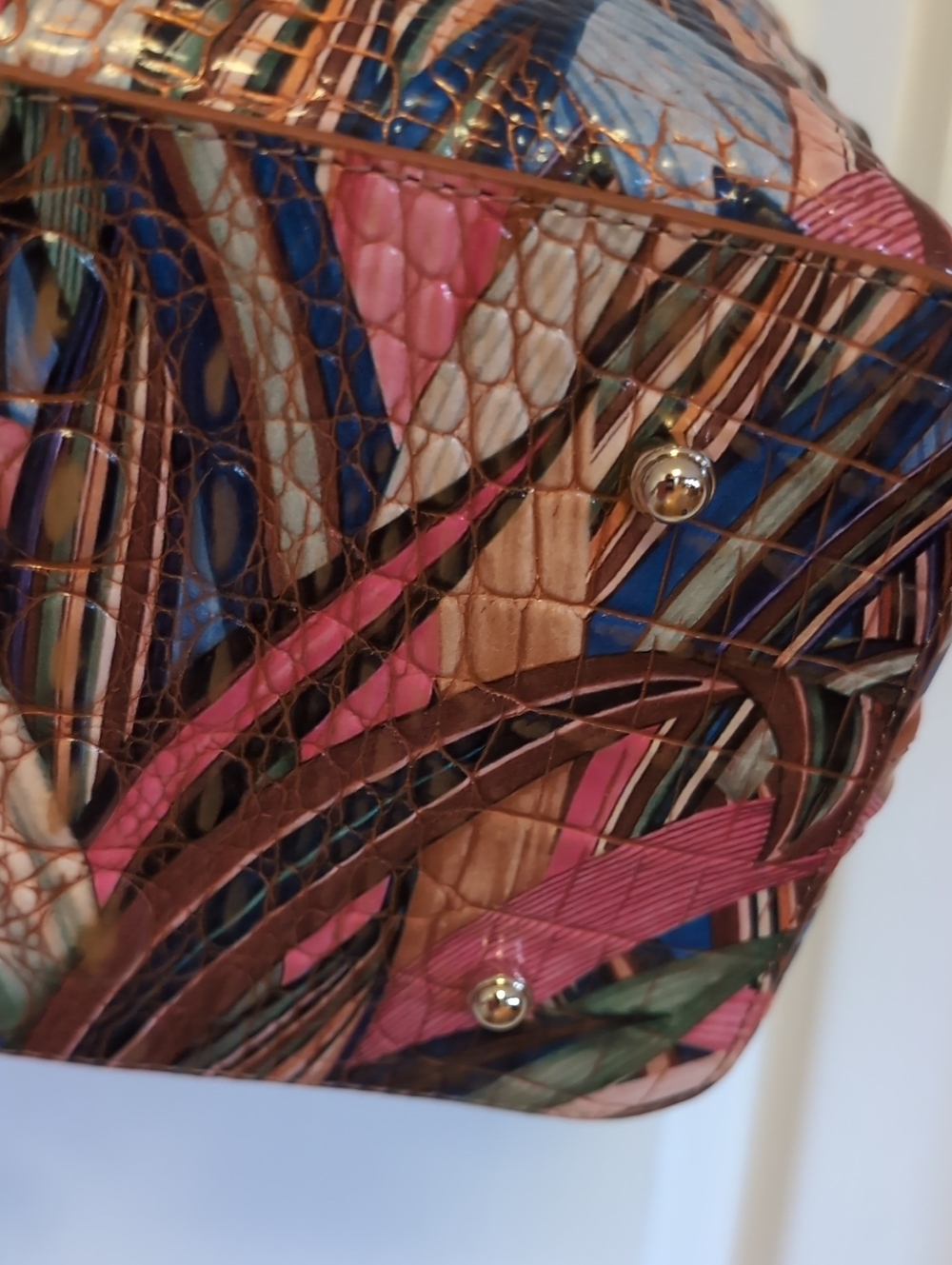 Brahmin Croc Embossed Celina Bucket Bag. Leather. NEW With Tags - Picture 14 of 14